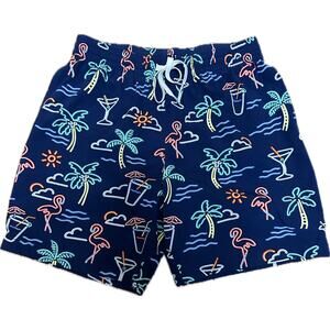 Chubbies Neon Flamingo Swim Trunks Men’s Medium 7” Inseam